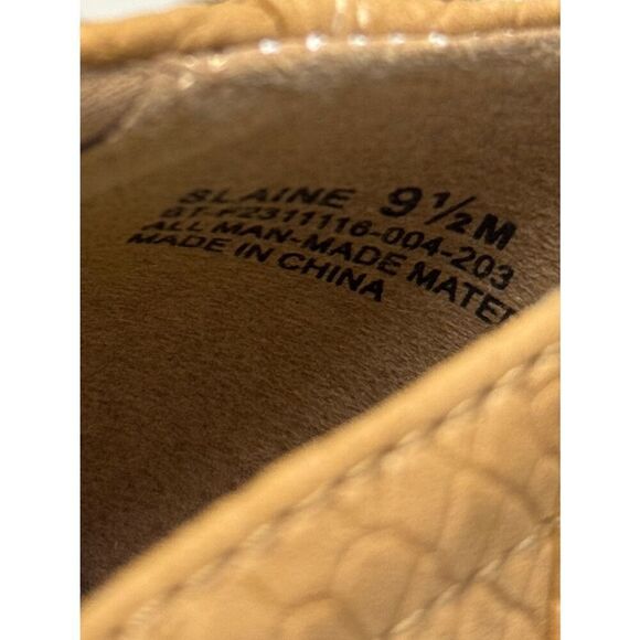 BareTraps Ankle Boots Size 9.5 Tan Block Heel Cushioned Insole Lightweight NEW - Picture 8 of 11